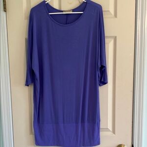 DG2 by Diane Gilman Boxy Purple and Blue Tunic